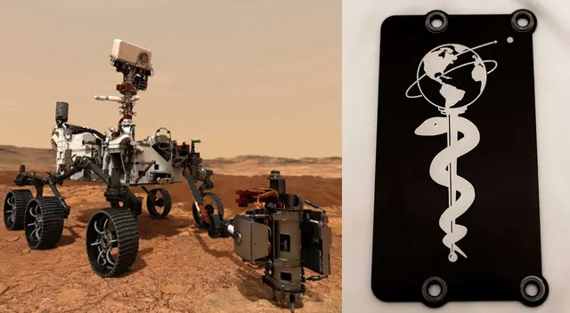 Conoce los inusuales objetos que Perseverance llevó a Marte | Foto: NASA/composición EP