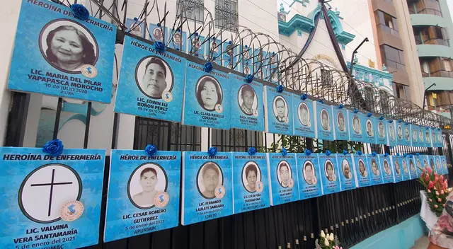Enfermeros mueren a causa del COVID-19.