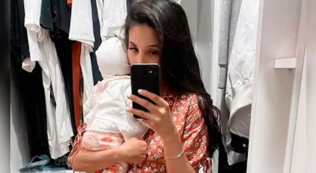 Samahara Lobatón posteó una tierna imagen junto a su bebé.
