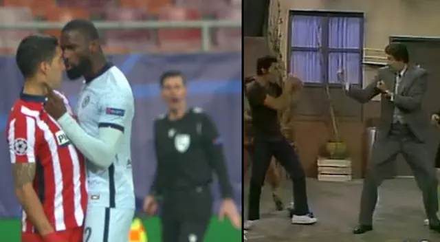 Peculiar imagen en el Atlético de Madrid vs Chelsea se viralizó en las redes sociales.