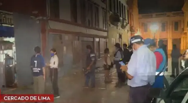 Esta madrugada se registró en  Cercado de Lima una gresca entre miembros de una familia e inquilinos