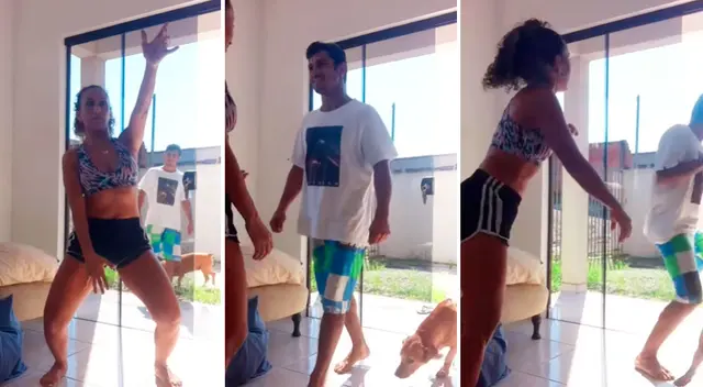 El intruso ingresó a la casa de la mujer y todo fue captado en video