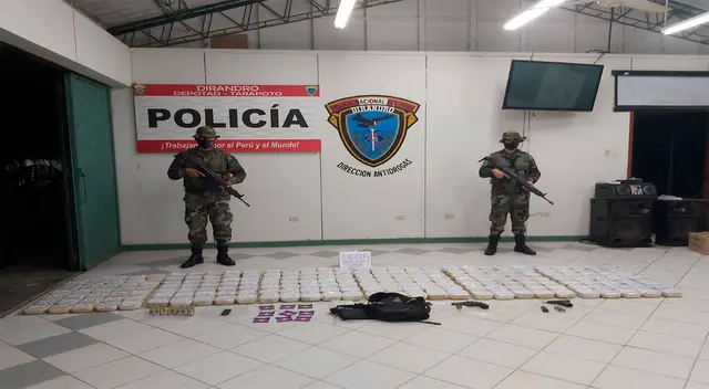 Lo incautado en el local policial de la Dirandro