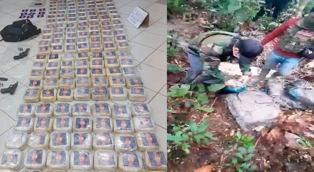 La droga y la PNP en pleno trabajo