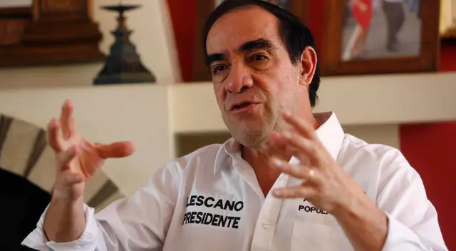 Lescano ocupa el primer lugar de las intensiones de voto, seguido de Verónika Mendoza, de acuerdo IEP.
