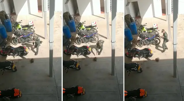 La actitud del policía hizo reír a miles La actitud del policía hizo reír a miles