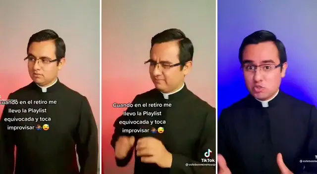 Sacerdote causó furor en TikTok