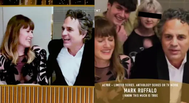El actor Mark Ruffalo estaba junto a su esposa e hijos cuando aceptó el premio de Mejor actor en una miniserie o película para televisión por “La innegable verdad”. El actor Mark Ruffalo estaba junto a su esposa e hijos cuando aceptó el premio de Mejor actor en una miniserie o película para televisión por “La innegable verdad”.