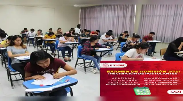Examen de admisión de la Universidad Nacional Mayor de San Marcos, se realizará en 5 fechas