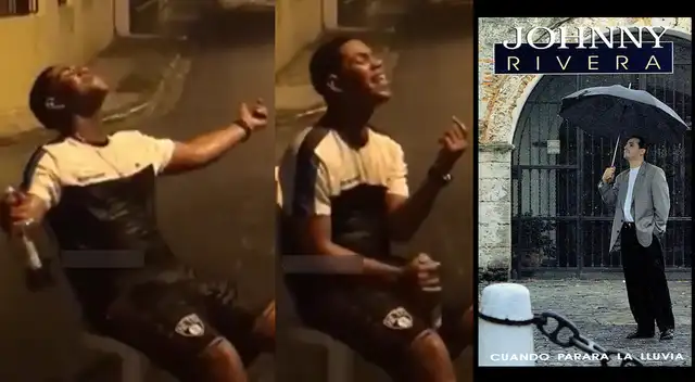 Peculiar video del joven cantando se viralizó en las redes sociales.