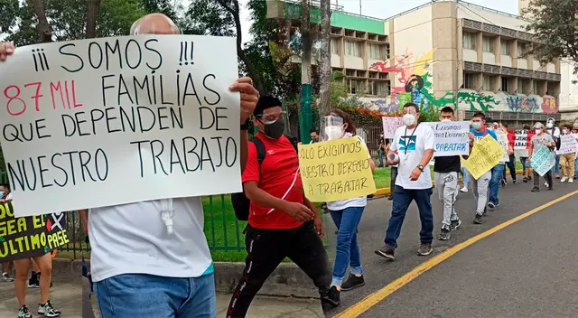 Trabajadores de casinos y tragamonedas protestan. Trabajadores de casinos y tragamonedas protestan.