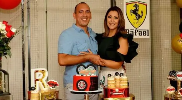 Karla Tarazona utilizó una temática de autos para poder celebrar el cumpleaños de Rafael Fernández.