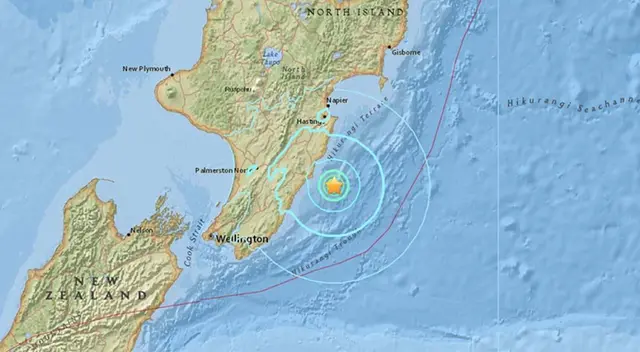 El primer sismo, de magnud 7,1, se registró unas cinco horas antes.