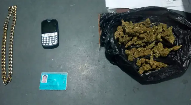 La droga y especies incautada por la PNP