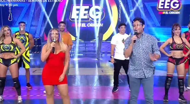 Los conductores de Esto es guerra, Johanna San Miguel y Gian Piero Díaz, están felices de conducir el reality. Los conductores de Esto es guerra, Johanna San Miguel y Gian Piero Díaz, están felices de conducir el reality.