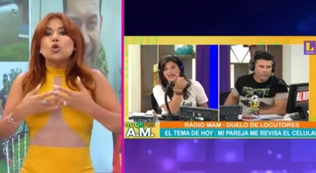 La conductora Magaly Medina no toleró que Tomate Barraza este de opinólogo en programa Mujeres al mando.
