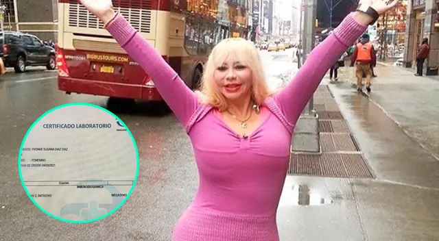 Susy Díaz se hizo la prueba antígena de coronavirus y salió negativa. Susy Díaz se hizo la prueba antígena de coronavirus y salió negativa.