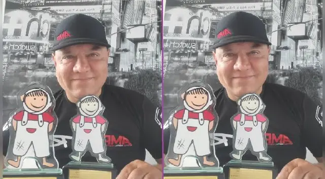 Mauricio Diez Canseco recibe reconocimiento por apoyo a niños.
