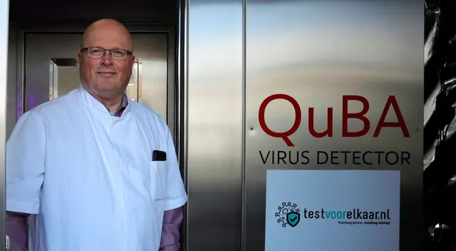Peter Van Wees cree haber encontrado un método fácil para detectar el virus en grandes eventos. Peter Van Wees cree haber encontrado un método fácil para detectar el virus en grandes eventos.