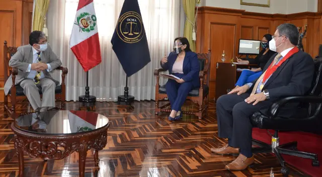 Jefa de la OCMA y Contraloría se reunen para suscribir convenio para fiscalizar declaraciones juradas de los jueces