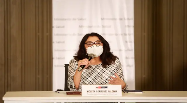 Presidenta del Consejo de Ministros, Violeta Bermúdez. Presidenta del Consejo de Ministros, Violeta Bermúdez.