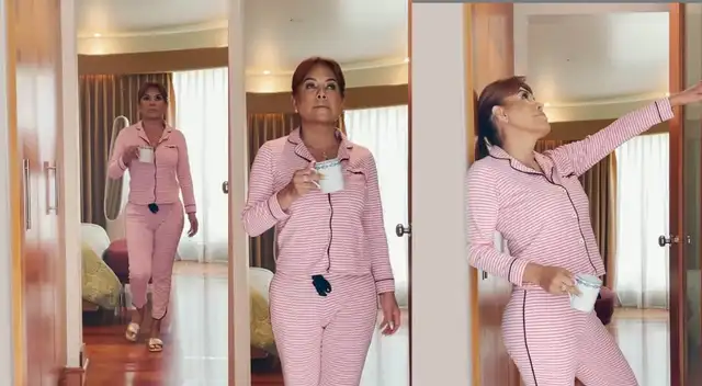 Magaly Medina casi sufre accidente tras intentar hacer TikTok