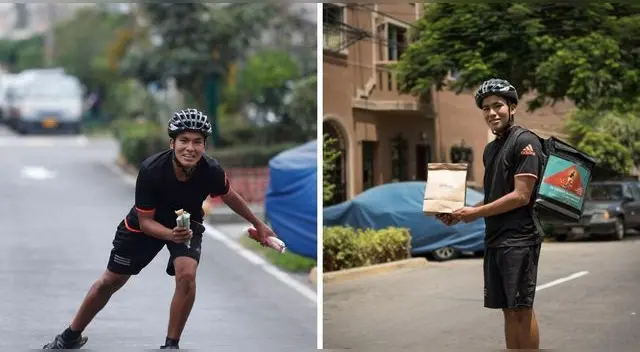 Brian Aguilar, 18 años, pertenece a la federación de "Inline Downhill". Brian Aguilar, 18 años, pertenece a la federación de "Inline Downhill".