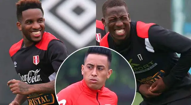 Christian Cueva fue blanco de bromas por Jefferson Farfán y Luis Advíncula. Christian Cueva fue blanco de bromas por Jefferson Farfán y Luis Advíncula.