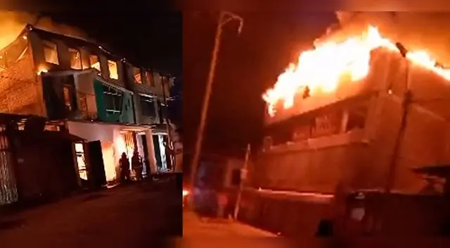 incendio de grandes proporciones consume media cuadra incendio de grandes proporciones consume media cuadra