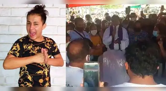 familiares  y amigos dan último adiós a Liendrita en Piura