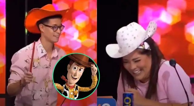 Katia Palma intentó hacer el mismo sketch de "Toy Story" con Mauri Stern y falló. Katia Palma intentó hacer el mismo sketch de "Toy Story" con Mauri Stern y falló.