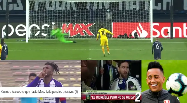 Penal fallado por Lionel Messi se hizo viral en las redes sociales. Penal fallado por Lionel Messi se hizo viral en las redes sociales.