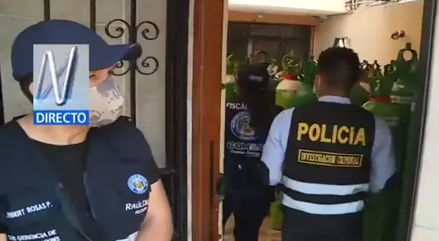 150 balones de oxígeno medicinal fueron hallados en un local sin licencia de funcionamiento