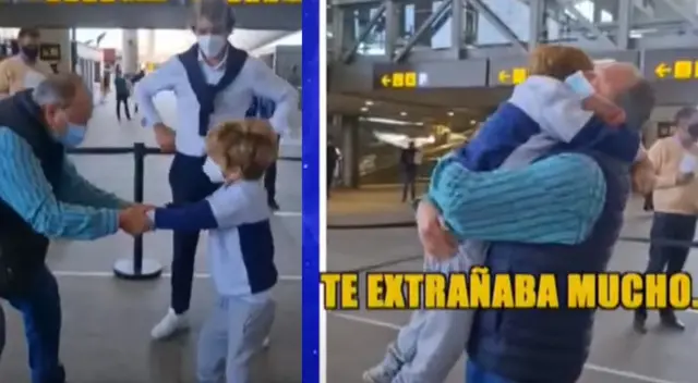 Antoñito protagoniza tierno momento tras reencontrarse con su abuelito.