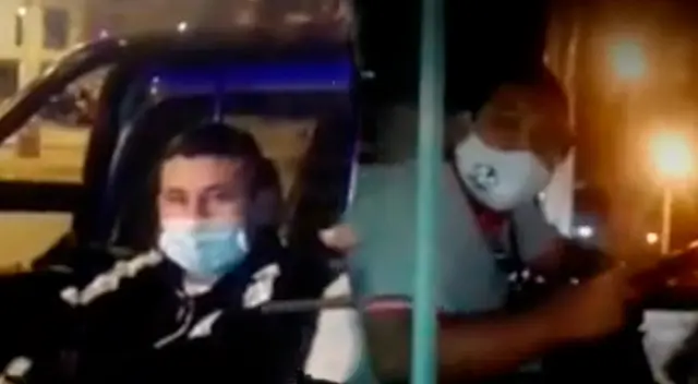 Delincuente quiso robar celular a chofer de bus.