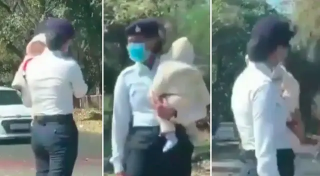 Los informes sugieren que el video fue filmado por un turista en una calle de la India.