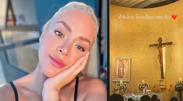 Sheyla Rojas muestra la gran fe que tiene y recurre a la iglesia. Sheyla Rojas muestra la gran fe que tiene y recurre a la iglesia.