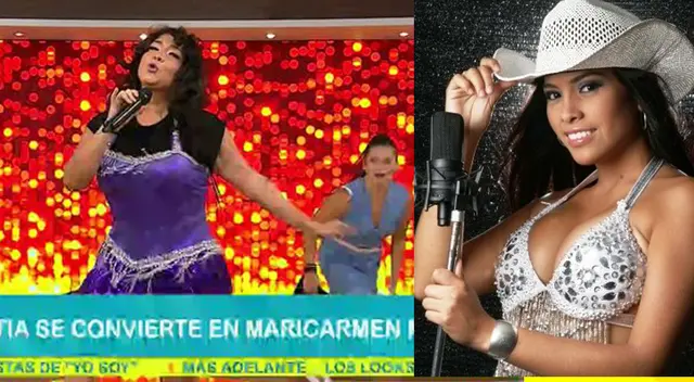 Katia Palma se convirtió en Maricarmen Marín Katia Palma se convirtió en Maricarmen Marín