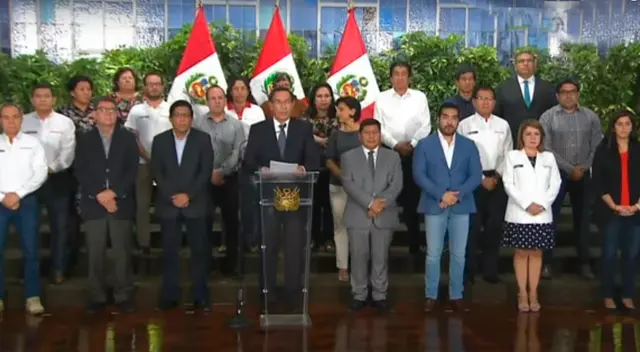 Mensaje a la nación de Martín Vizcarra un domingo 15 de marzo 2020.