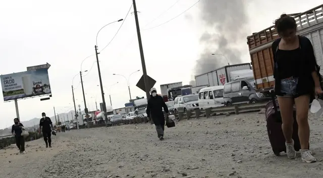 Se reportó tráfico en Ate debido al paro de transportistas de carga en la Carretera Central. Se reportó tráfico en Ate debido al paro de transportistas de carga en la Carretera Central.