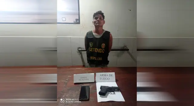 Se le encontró el arma y las especies robadas. Se le encontró el arma y las especies robadas.