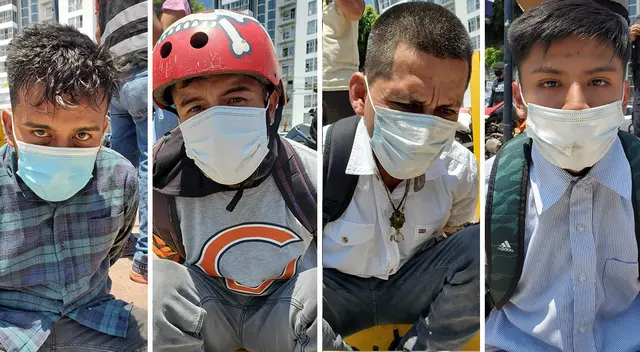 Cuatro sujetos fueron detenidos tras intento de robo a cambista.