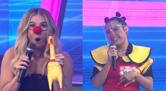 Johanna San Miguel se emociona en Esto es guerra. Johanna San Miguel se emociona en Esto es guerra.