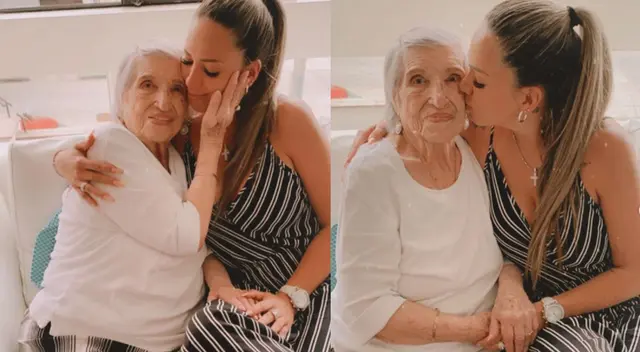 Melissa Klug feliz por su abuelita que recibió la vacuna. Melissa Klug feliz por su abuelita que recibió la vacuna.