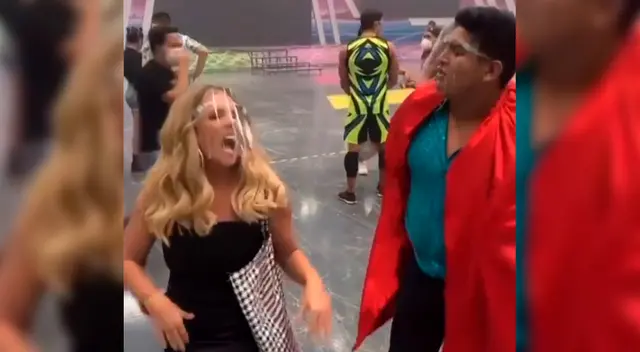 La conductora Johanna San Miguel hizo dupla con el tiktoker de moda Maykol Show y divirtió a más de uno.