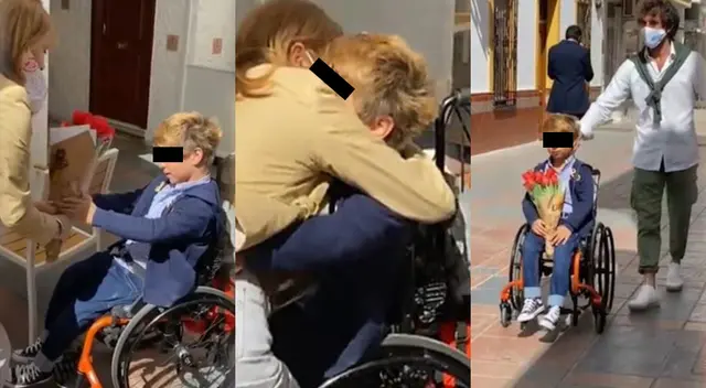 Antoñito Pavón protagonizó un tierno video compartido por Antonio Pavón, donde le lleva unas flores a su abuelita, Alicia Galán.