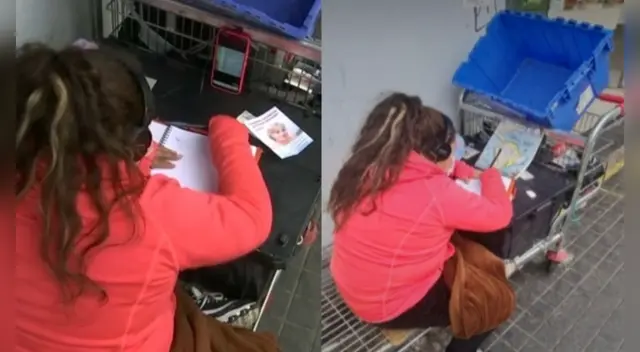 Chile: niña recibe sus clases online en plena calle para ayudar a su madre que es vendedora ambulante.