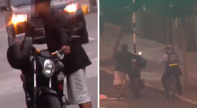 Simulando que la moto era de su propiedad, el joven ladrón logró liberar el seguro del vehículo y emprendió la huida empujándolo por varias cuadras. Simulando que la moto era de su propiedad, el joven ladrón logró liberar el seguro del vehículo y emprendió la huida empujándolo por varias cuadras.