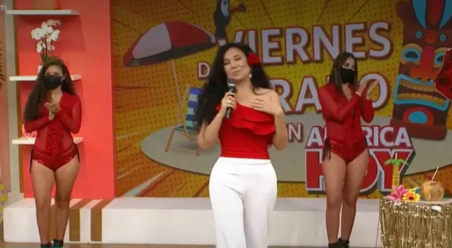 Janet Barboza aprovechó unos momentos para agradecer a la producción de América Hoy por darle la oportunidad. Janet Barboza aprovechó unos momentos para agradecer a la producción de América Hoy por darle la oportunidad.