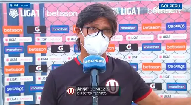 Ángel Comizzo molesto por derrota de la U. Ángel Comizzo molesto por derrota de la U.